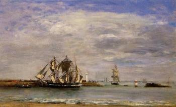 尤金 佈丹 Trouville, the Jettys, High Tide 尤金 佈丹 Trouville, the Jettys, High Tide